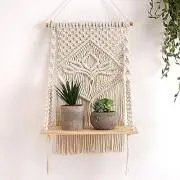 Decazone-Macrame-Indoor-Wall-Hanging-Shelf-Chic-Decor-Wood-Floating-Boho-Shelves-with-Wooden-Dowel-H