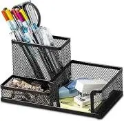 MeRaYo-3-Compartment-Metal-Mesh-Desk-Organizer-Stationery-Pen-Stand-for-Office-S