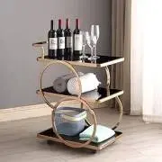 New-Tech-Furniture-Bar-Trooley-3-Tier-Stainless-Steel-Premium-Serving-Trolley-wi