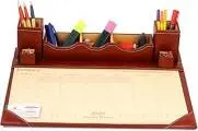 Rasper-2024-Brown-Genuine-Leather-Desk-Planner-Multipurpose-Desk-Organizer-With