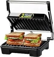 iBELL-SM1515-Sandwich-Maker-with-Floating-Hinges-1000Watt-Panini-Grill-Toast-Black